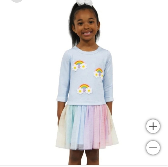 Zunie Other - Zunie Kids' Long Sleeve Dropwaist Tutu Dress nwt